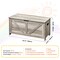 Grey Wooden Kids Toy Storage Bench with Lid for Playroom or Bedroom